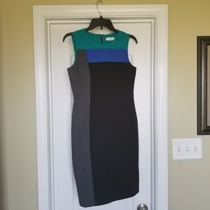 Calvin Klein Colorblock Sheath Dress